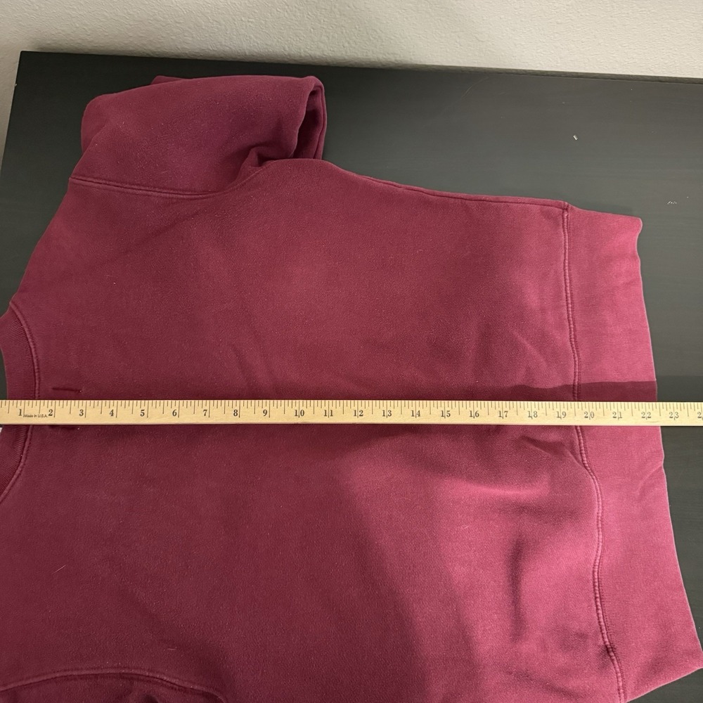 VINTAGE LEVIS Dry Goods JEANS‎ CREWNECK SWEATSHIRT Medium Burgundy - Picture 6 of 6